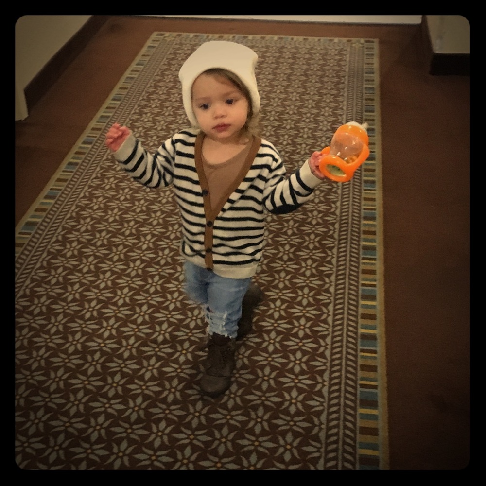 H & M elbow patch Cardi EEUC 9/12 IMO Runs big